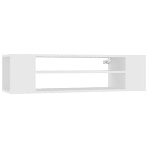 Závěsná TV skříňka bílá 100 x 30 x 26,5 cm dřevotříska - obrázek 2