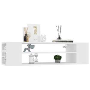 Závěsná TV skříňka bílá 100 x 30 x 26,5 cm dřevotříska - obrázek 3