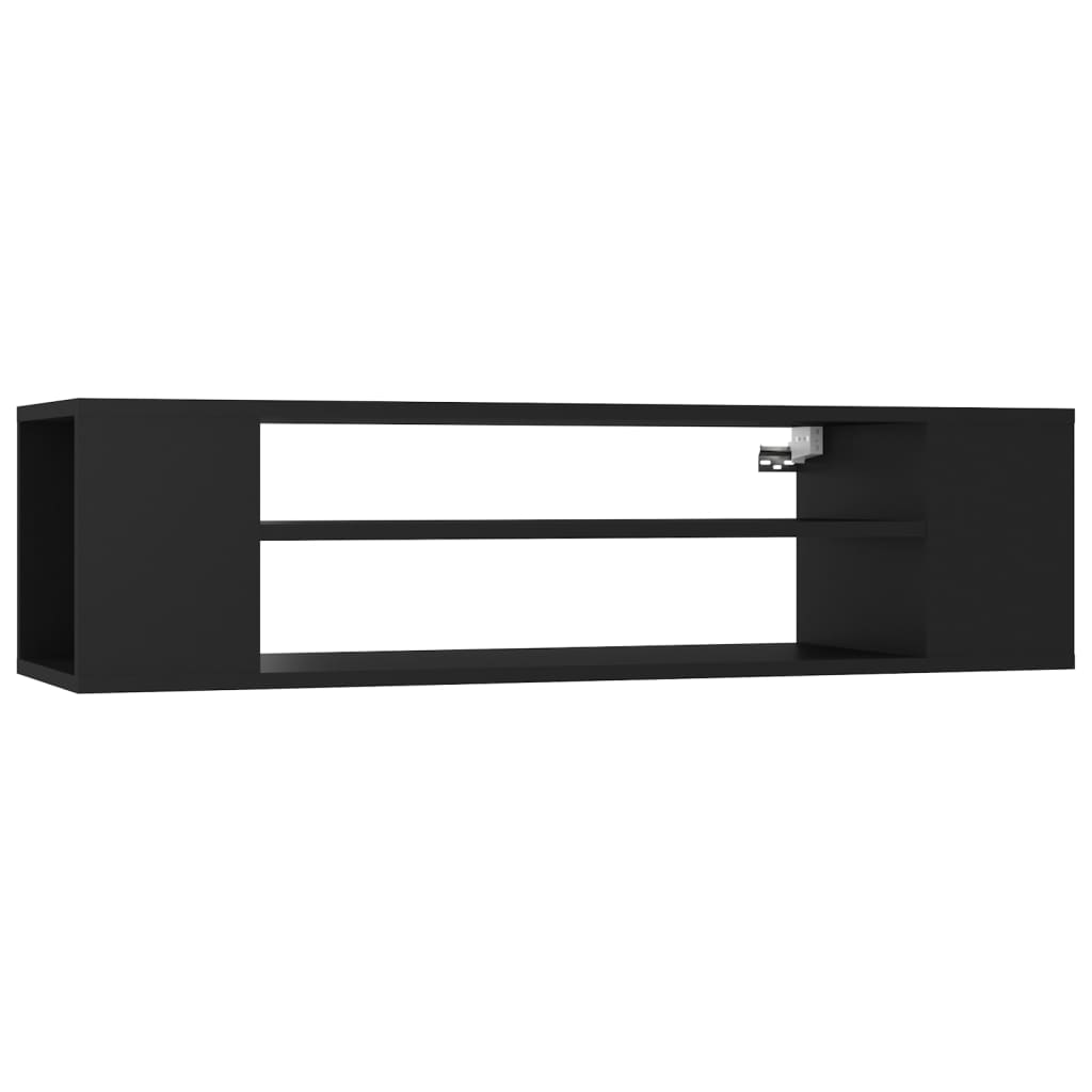

vidaXL Hanging TV Cabinet Black 39.4"x11.8"x10.4" Engineered Wood