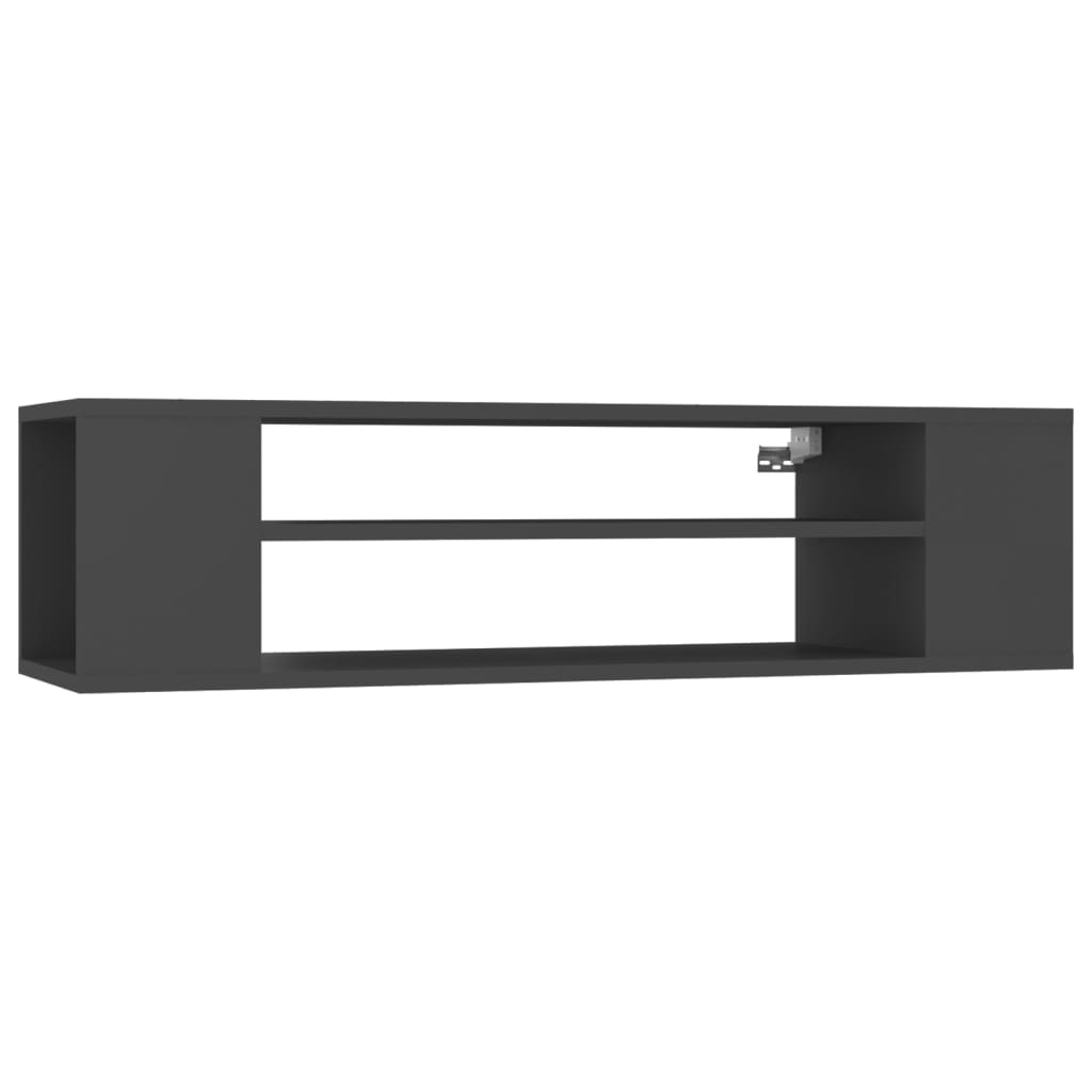 

vidaXL Hanging TV Cabinet Gray 39.4"x11.8"x10.4" Engineered Wood