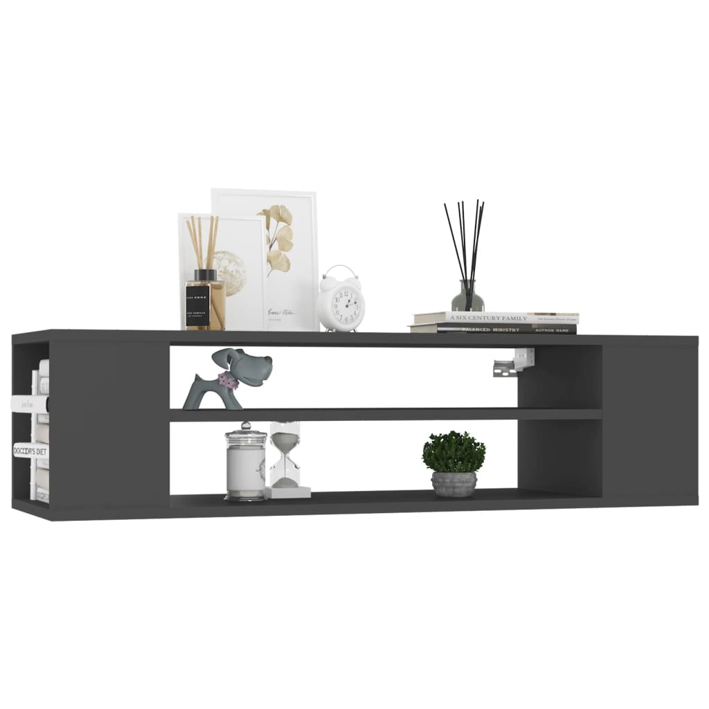 

vidaXL Tv-hangmeubel 100x30x26,5 cm spaanplaat grijs