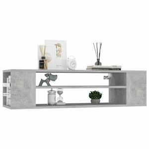 Závěsná TV skříňka betonově šedá 100 x 30 x 26,5 cm dřevotříska - obrázek 3