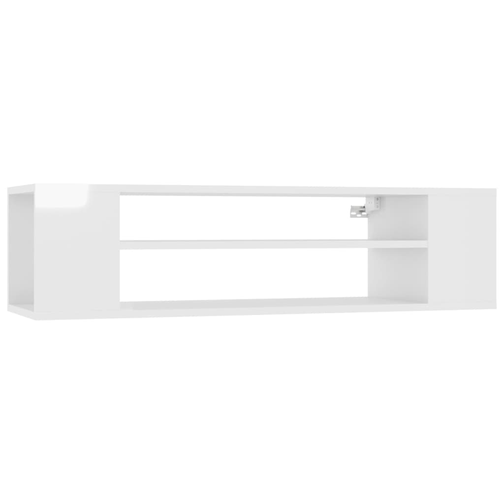 

vidaXL Hanging TV Cabinet High Gloss White 39.4"x12"x10.4" Chipboard