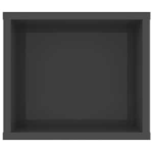 Závěsná TV skříňka šedá vysoký lesk 100x30x26,5 cm dřevotříska - obrázek 5