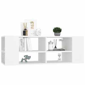 Nástěnná TV skříňka bílá 102 x 35 x 35 cm dřevotříska - obrázek 3