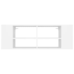 Nástěnná TV skříňka bílá 102 x 35 x 35 cm dřevotříska - obrázek 4
