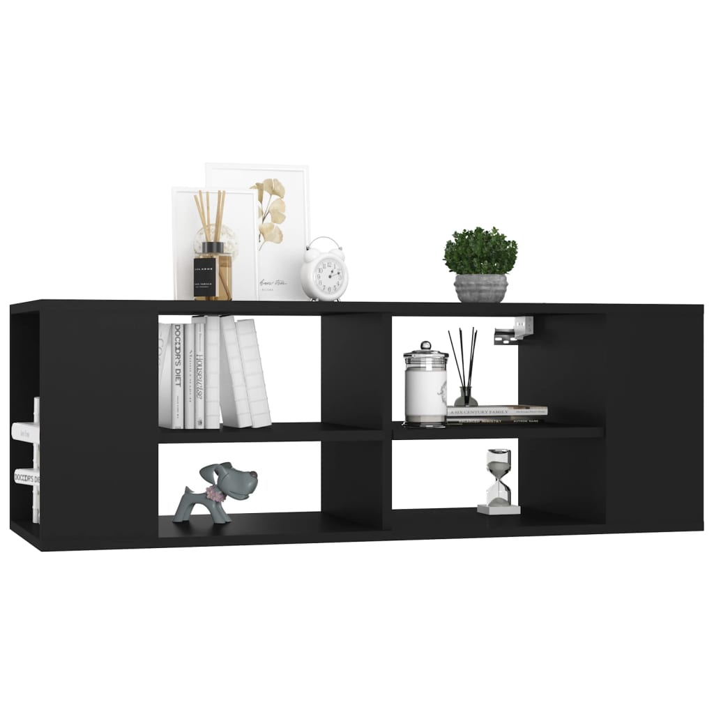 

vidaXL Tv-wandmeubel 102x35x35 cm spaanplaat zwart