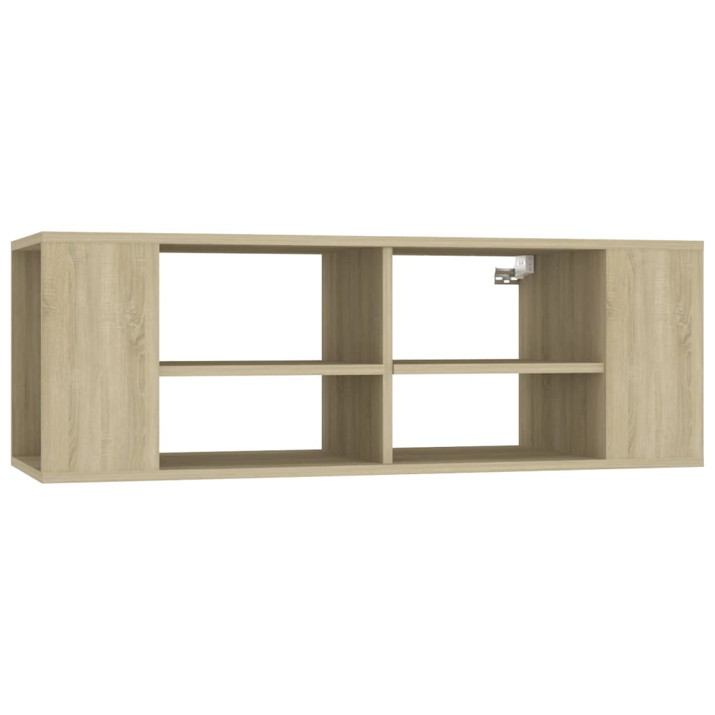 

vidaXL Wall-Mounted TV Cabinet Sonoma Oak 40.2"x13.8"x13.8" Engineered Wood
