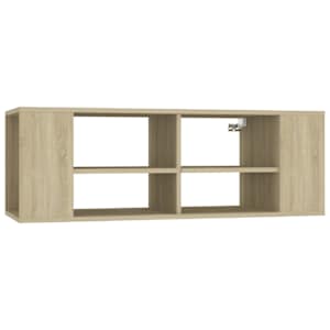 Nástěnná TV skříňka dub sonoma 102 x 35 x 35 cm dřevotříska - obrázek 2