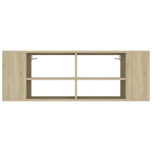 Nástěnná TV skříňka dub sonoma 102 x 35 x 35 cm dřevotříska - obrázek 4