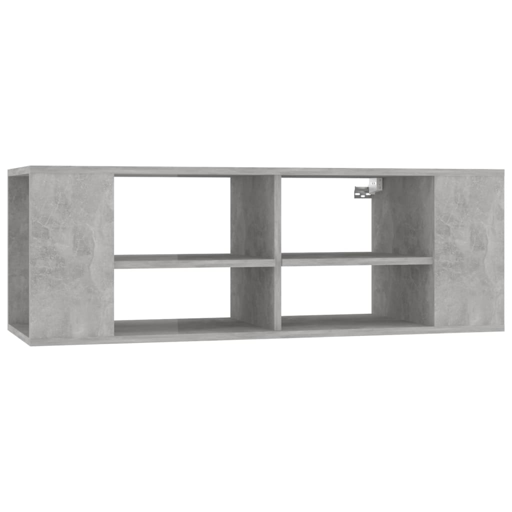 

vidaXL Wall-Mounted TV Cabinet Concrete Gray 40.2"x13.8"x13.8" Engineered Wood
