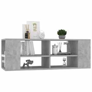 Nástěnná TV skříňka betonově šedá 102 x 35 x 35 cm dřevotříska - obrázek 3