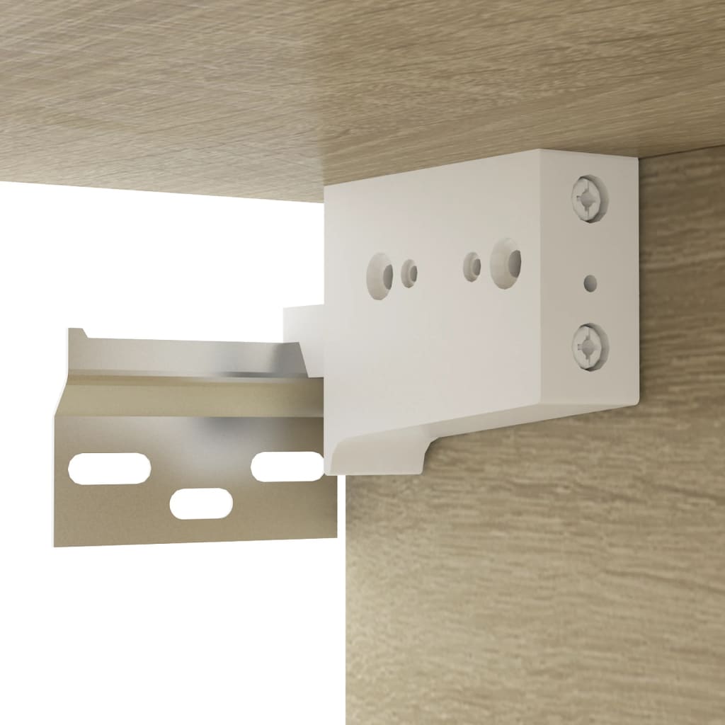 Raft de perete, stejar Sonoma, 102x30x17 cm, PAL