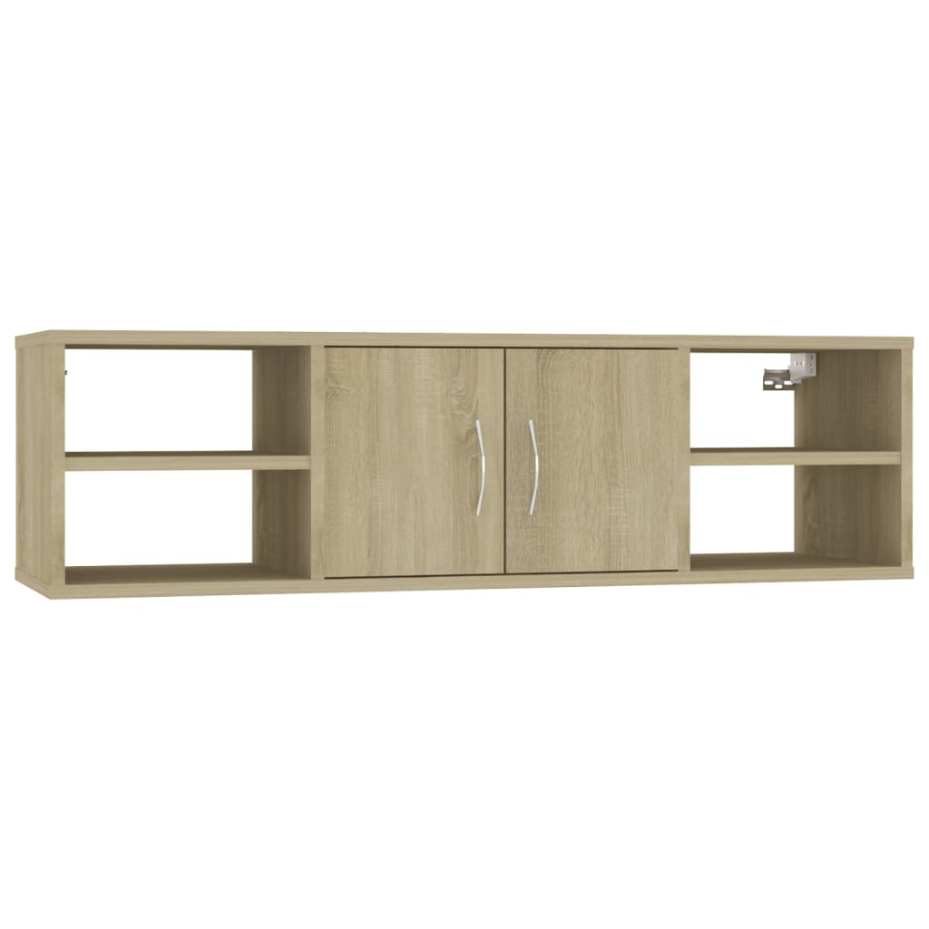 

vidaXL Wall Shelf Sonoma Oak 40.2"x11.8"x11.4" Engineered Wood