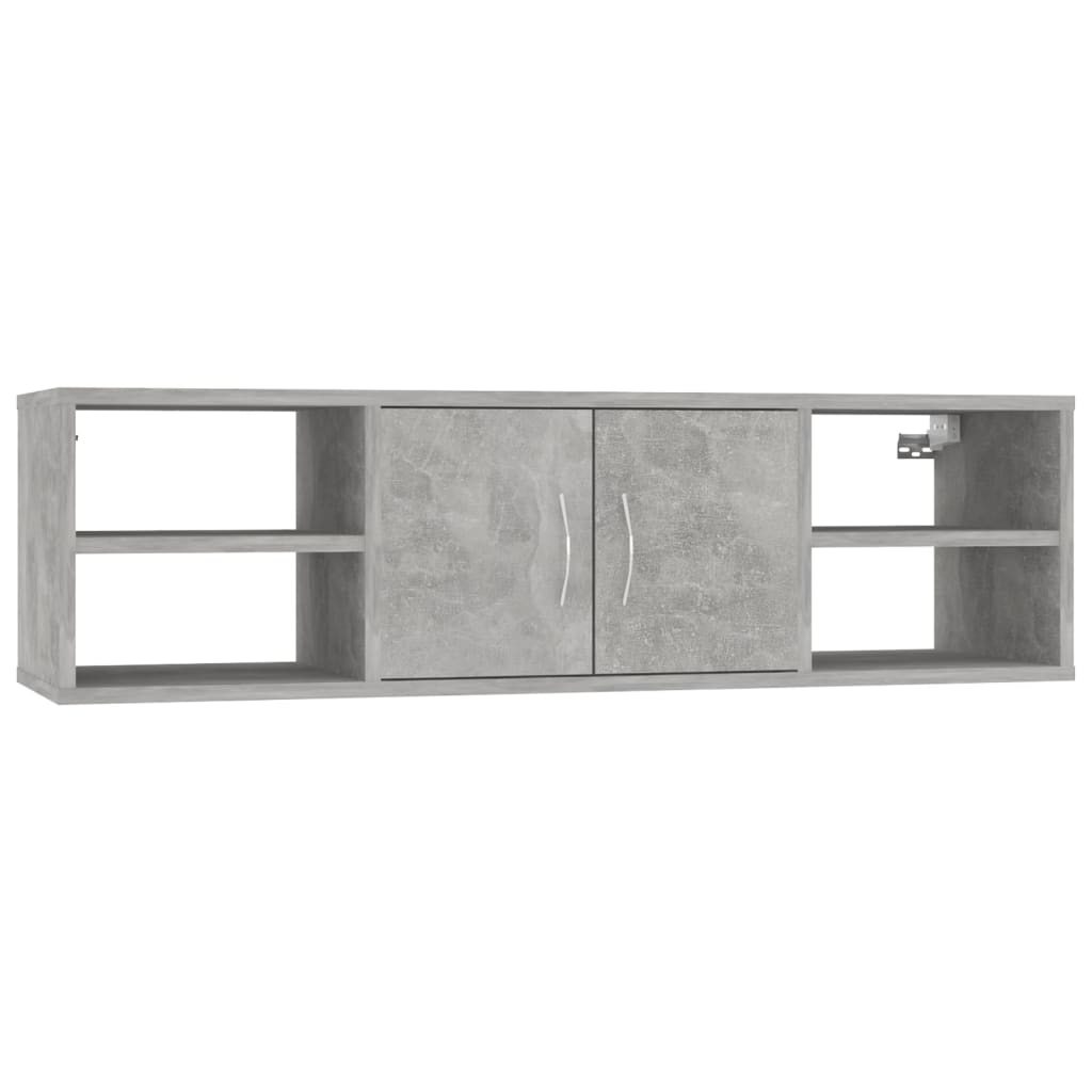 

vidaXL Wall Shelf Concrete Gray 40.2"x11.8"x11.4" Engineered Wood