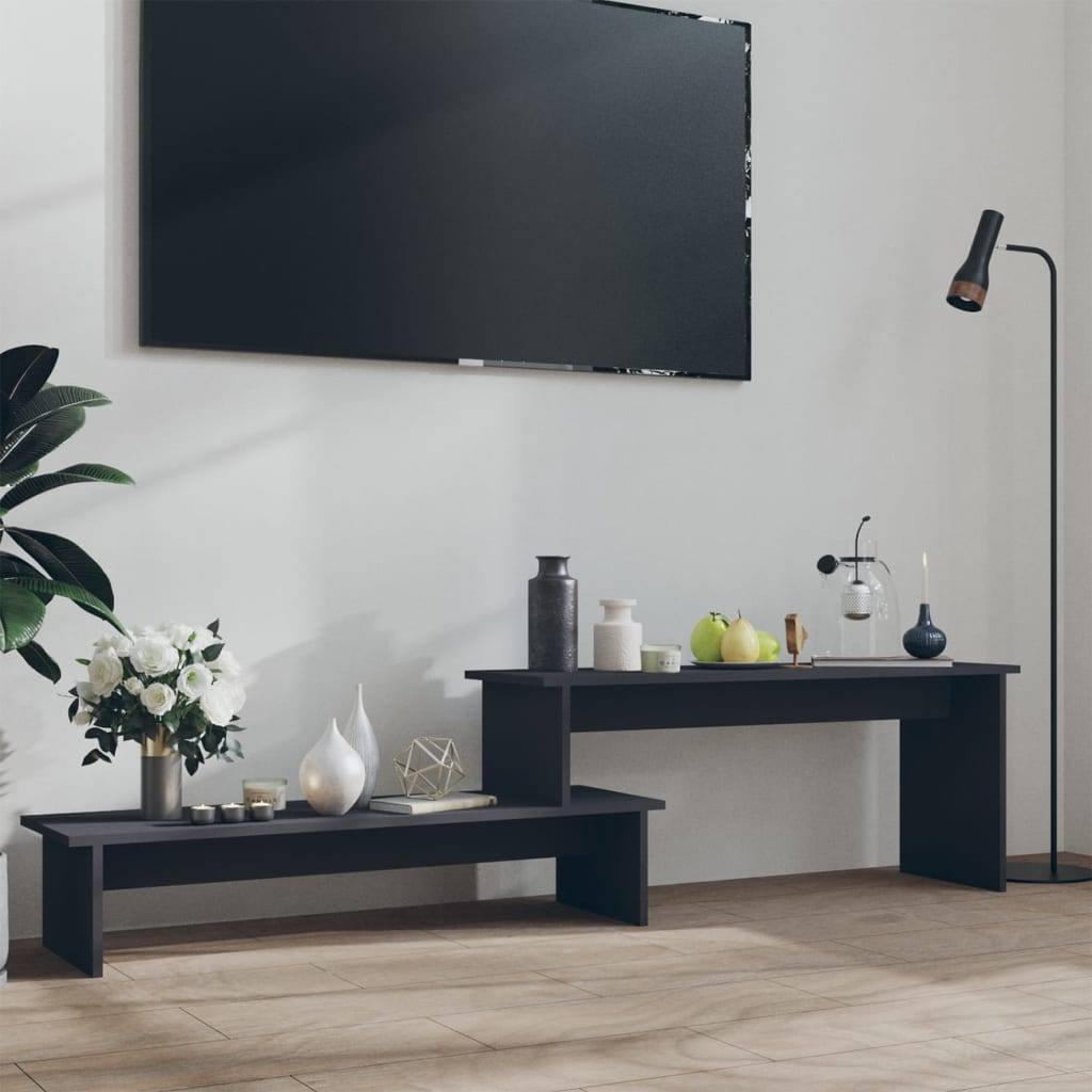 vidaXL Szafka pod TV, szara, 180x30x43 cm, materia drewnopochodny