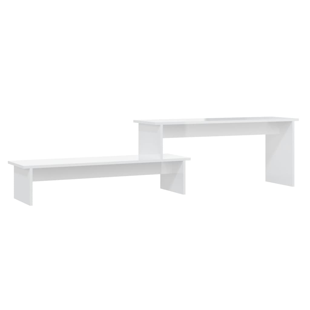 

vidaXL TV Cabinet High Gloss White 70.9"x11.8"x16.9" Engineered Wood