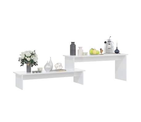 vidaXL TV-benk h&oslash;yglans hvit 180x30x43 cm konstruert tre