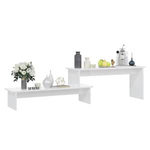 vidaXL TV-benk h&oslash;yglans hvit 180x30x43 cm konstruert tre