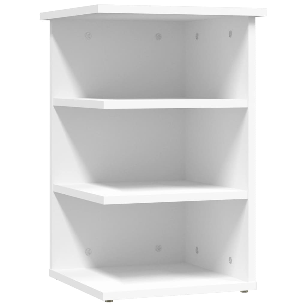 

vidaXL Side Cabinet White 13.8"x13.8"x21.7" Engineered Wood