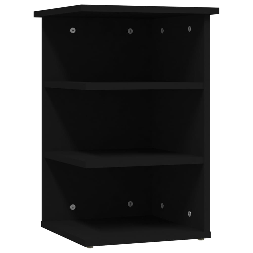 

vidaXL Side Cabinet Black 13.8"x13.8"x21.7" Engineered Wood