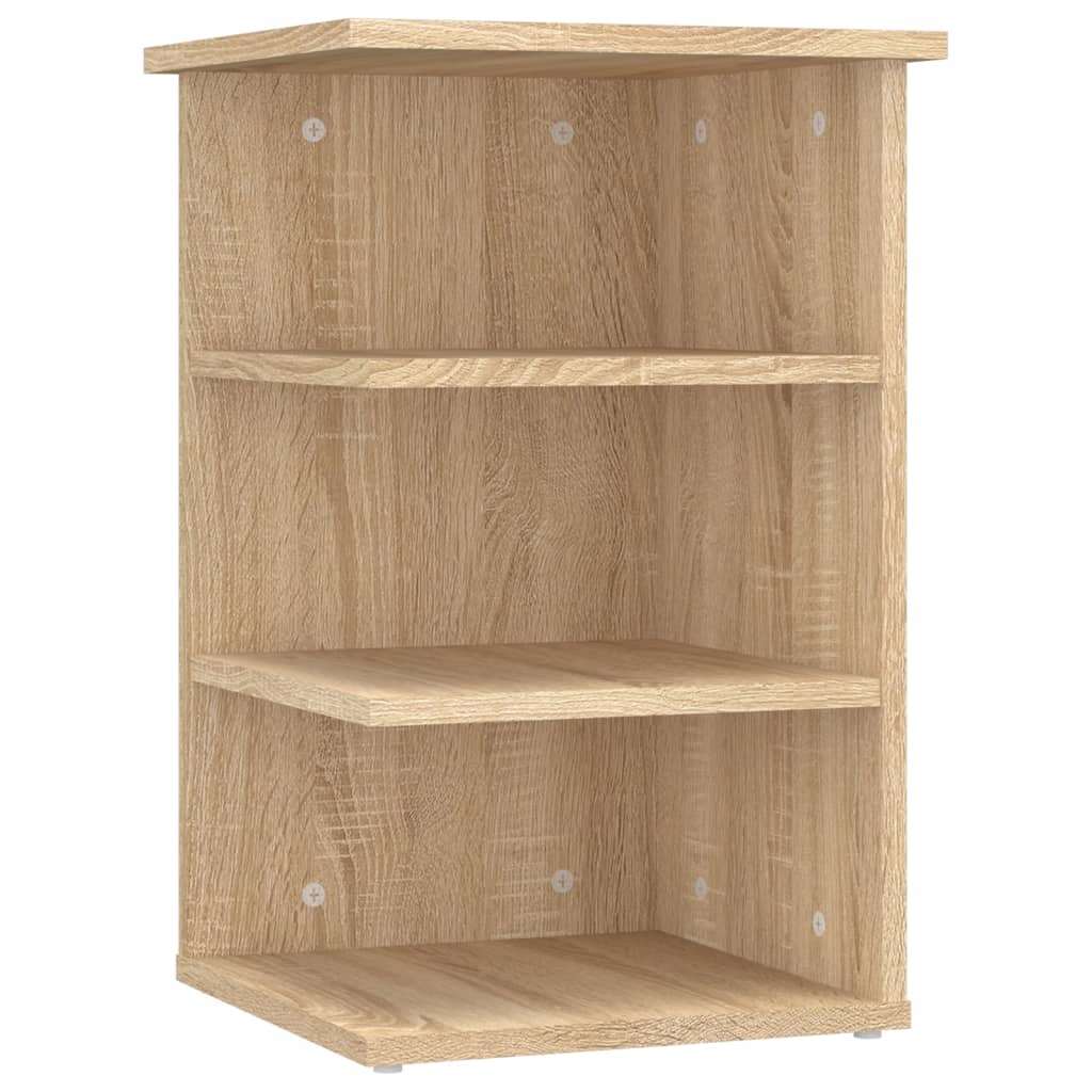 

vidaXL Side Cabinet Sonoma Oak 13.8"x13.8"x21.7" Engineered Wood
