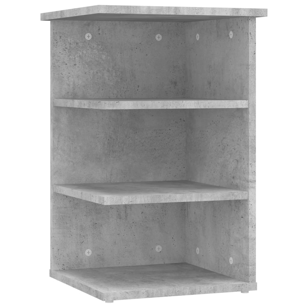 

vidaXL Side Cabinet Concrete Gray 13.8"x13.8"x21.7" Engineered Wood