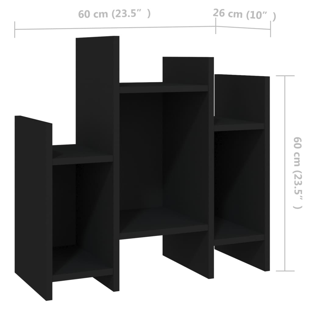  Príručná skrinka čierna 60x26x60 cm drevotrieska