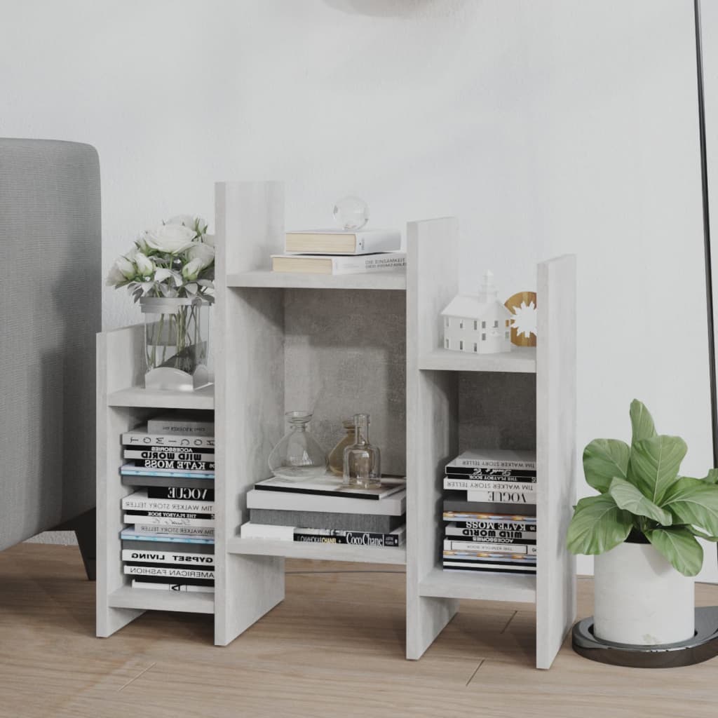 

vidaXL Bijzetkast 60x26x60 cm spaanplaat betongrijs