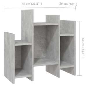 Odkládací skříňka betonově šedá 60x26x60 cm kompozitní dřevo - obrázek 7