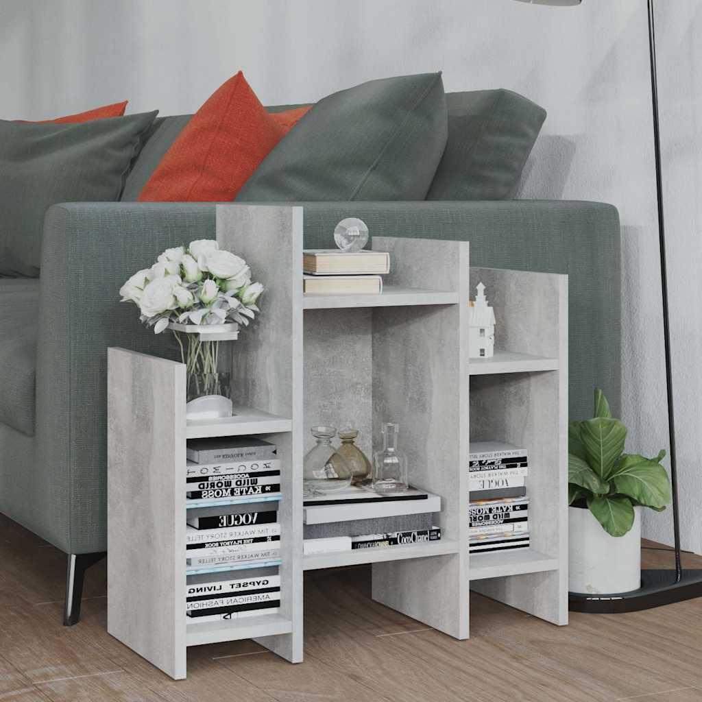 vidaXL Szafka boczna, szaro�� betonu, 60x26x60 cm