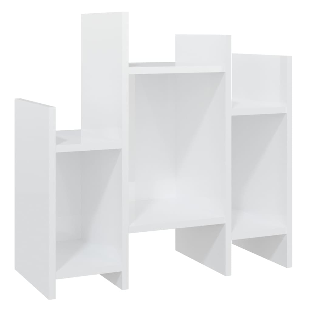 Regalschrank Hochglanz-Weiß 60x26x60 cm Spanplatte
