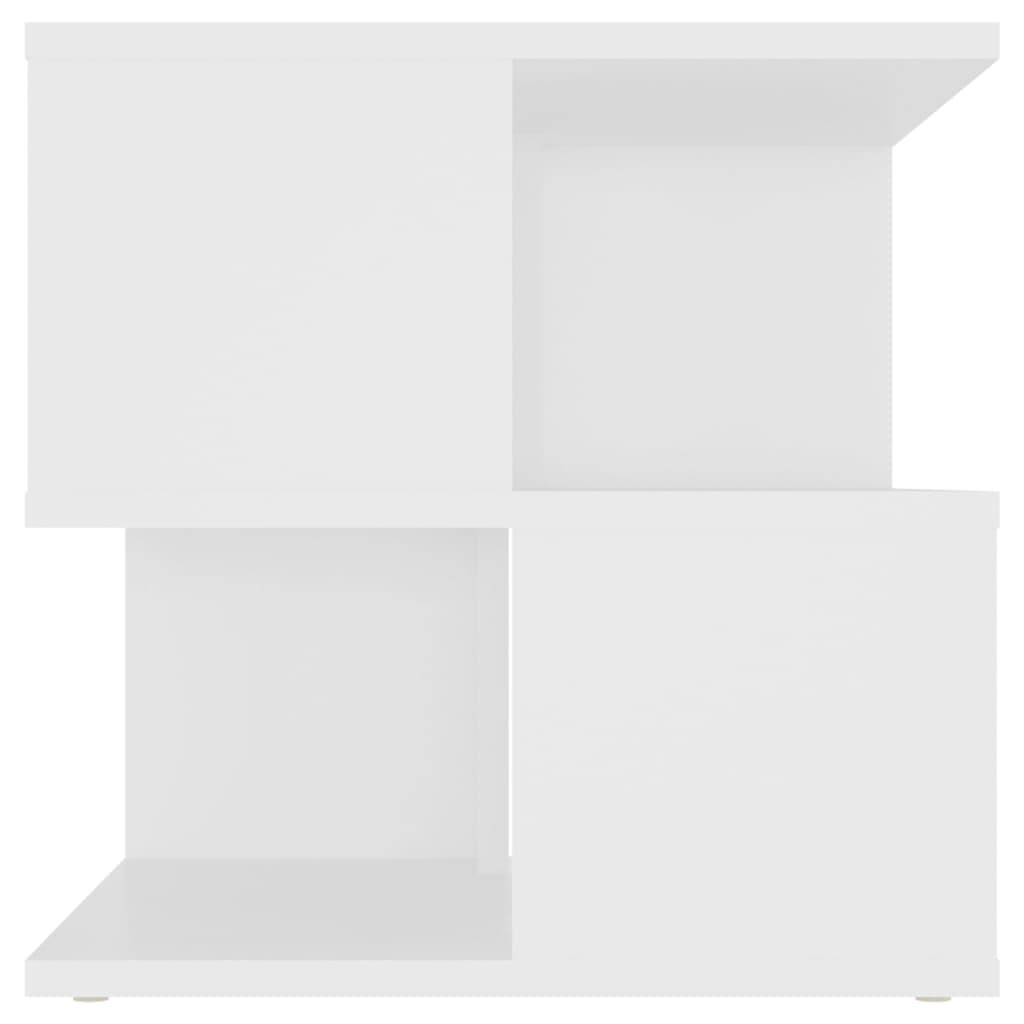 vidaXL Side Table White 16"x16"x16" Chipboard