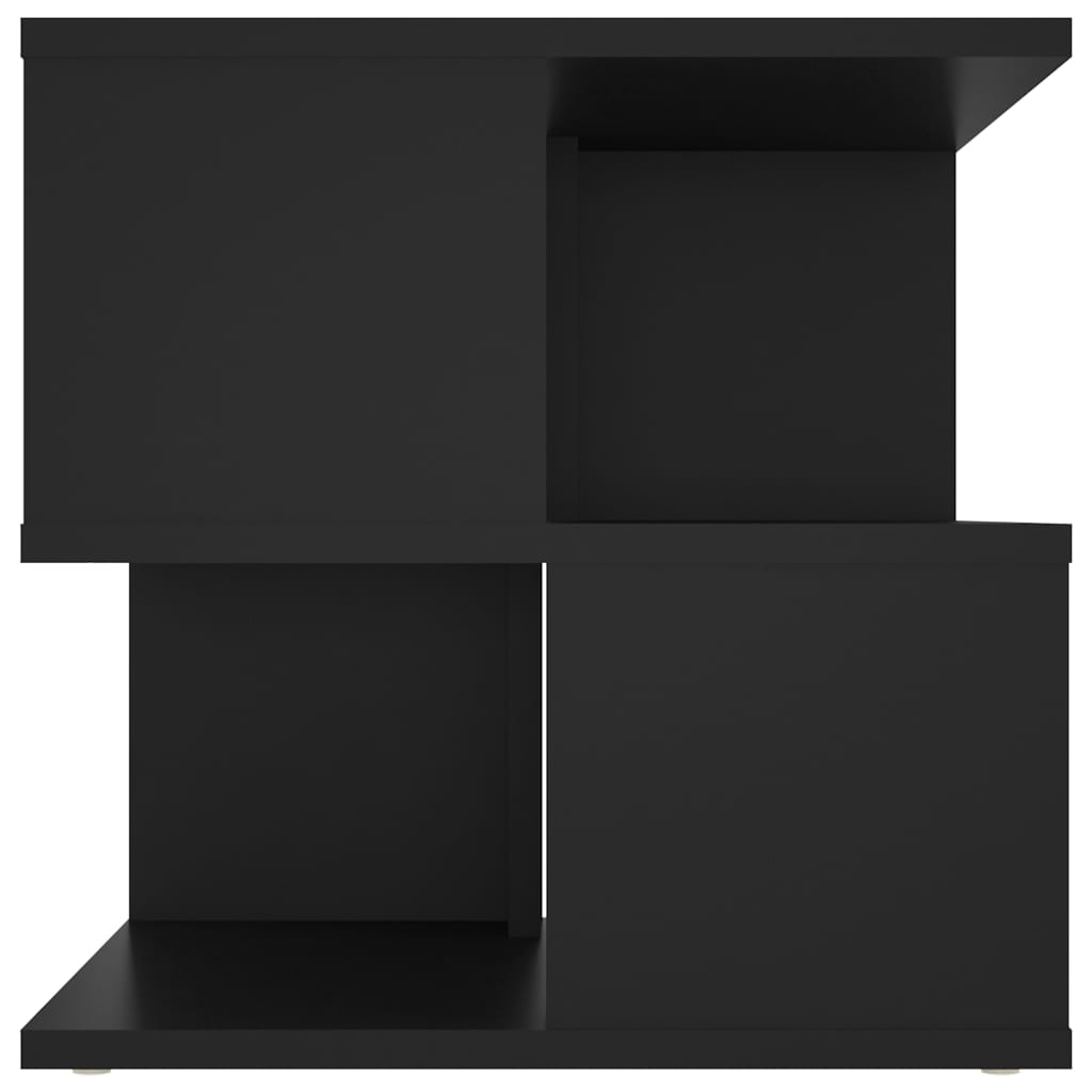 vidaXL Side Table Black 16"x16"x16" Chipboard