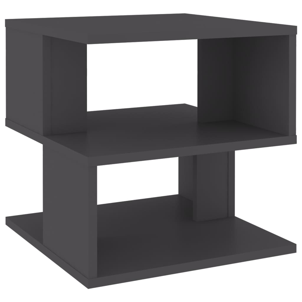 

vidaXL Side Table Gray 15.7"x15.7"x15.7" Engineered Wood