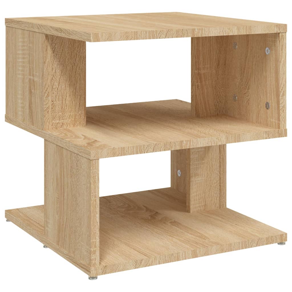 

vidaXL Side Table Sonoma Oak 15.7"x15.7"x15.7" Engineered Wood