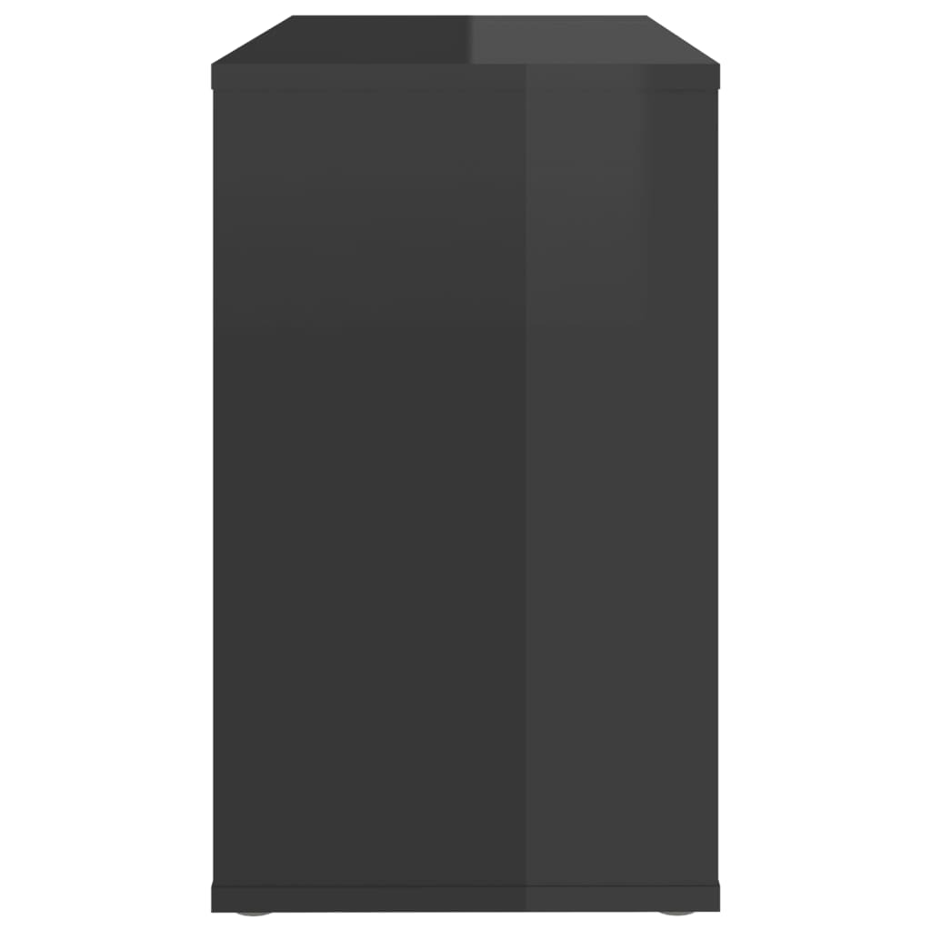 Odkládací skříňka šedá s vysokým leskem 60x30x50 cm dřevotříska