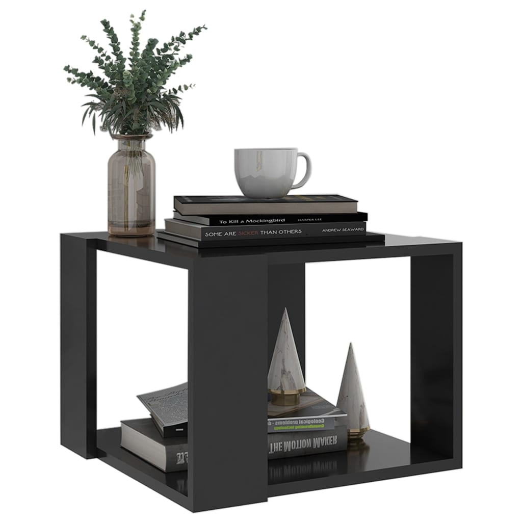 vidaXL Konferenčný stolík, sivý 40x40x30 cm, kompozitné drevo