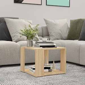 Klubska mizica sonoma hrast 40x40x30 cm konstruiran les