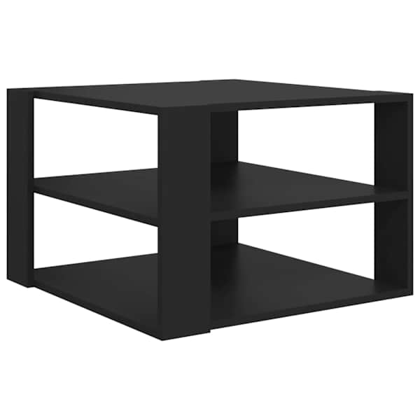 vidaXL kohvilaud, must 60x60x40 cm puitlaastplaat