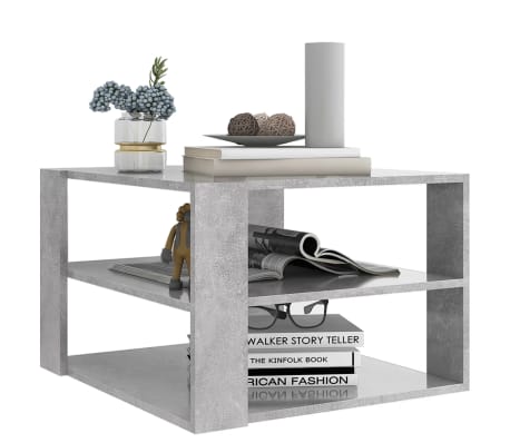 vidaXL S&oacute;fabor&eth; Steypugr&aacute;tt 60x60x40 cm Samsettur Vi&eth;ur