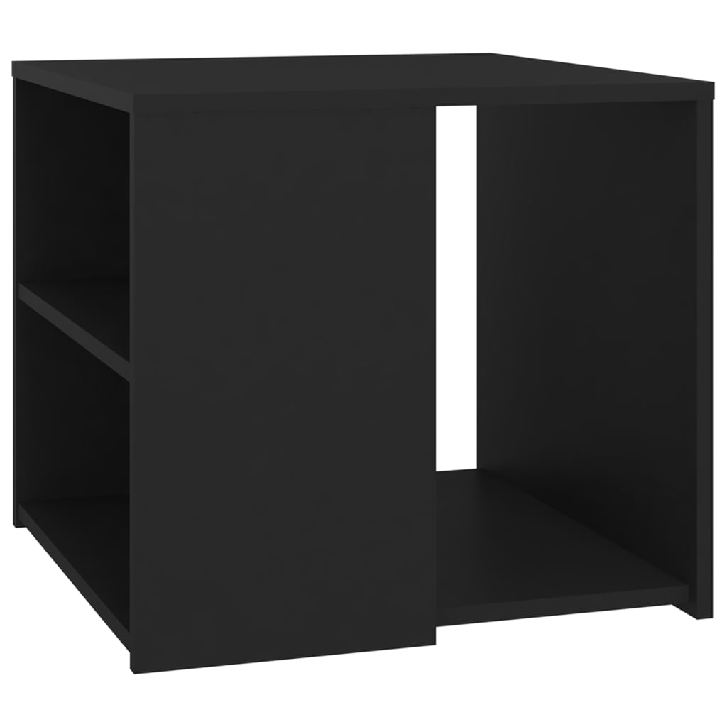 

vidaXL Side Table Black 20"x20"x18" Chipboard