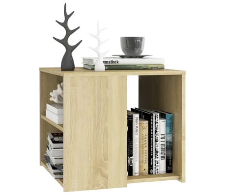 vidaXL Side Table Sonoma Oak 50x50x45 cm Engineered Wood