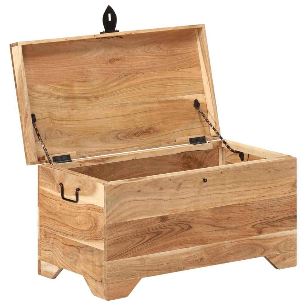 Coffre De Rangement Bois D'acacia Solide VidaXL 15 width=274