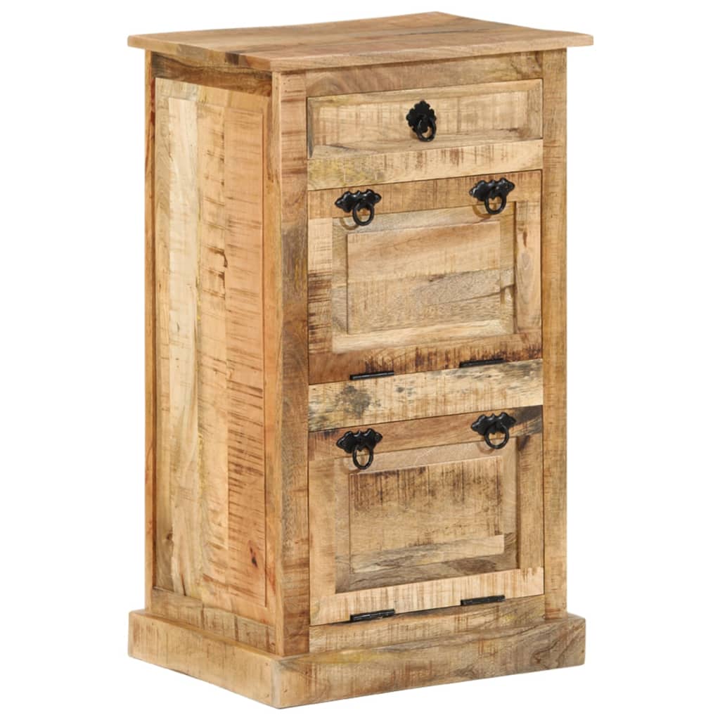 Schoenenkast met lade 4-laags massief ruw mangohout image 14