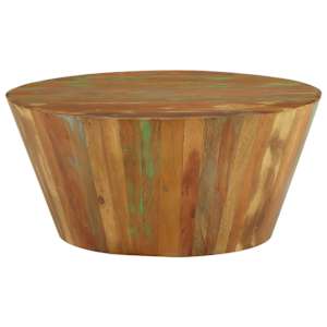Konferenční stolek Ø 65 x 31 cm masivní recyklované dřevo - obrázek 2