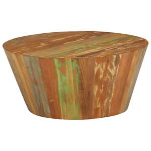 Konferenční stolek Ø 65 x 31 cm masivní recyklované dřevo - obrázek 9