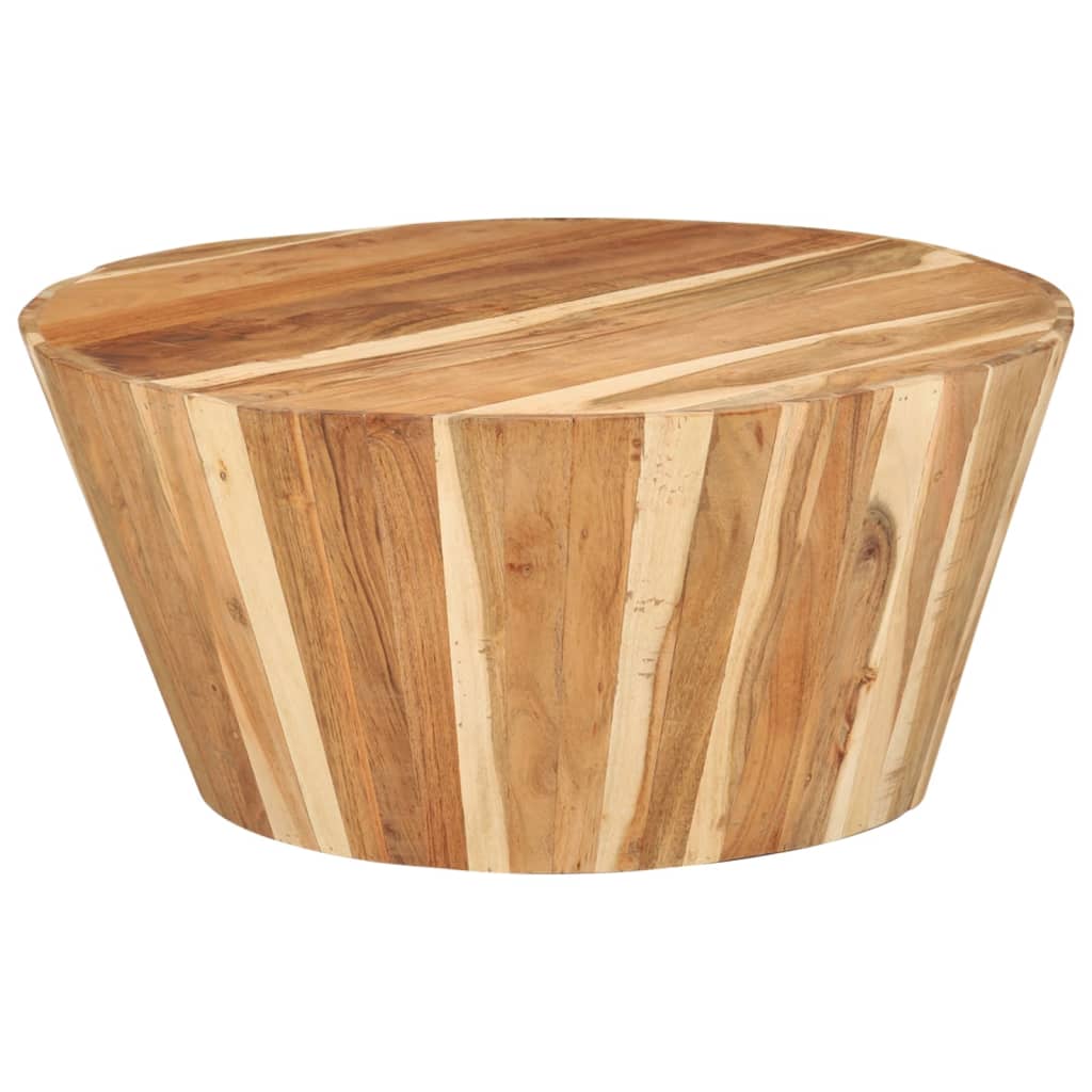 vidaXL Măsuță de cafea, Ø65x31 cm, lemn masiv de acacia