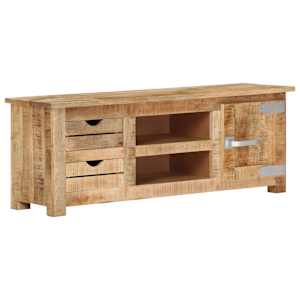 TV stolek 110 x 30 x 40 cm hrubé mangovníkové dřevo - obrázek 1