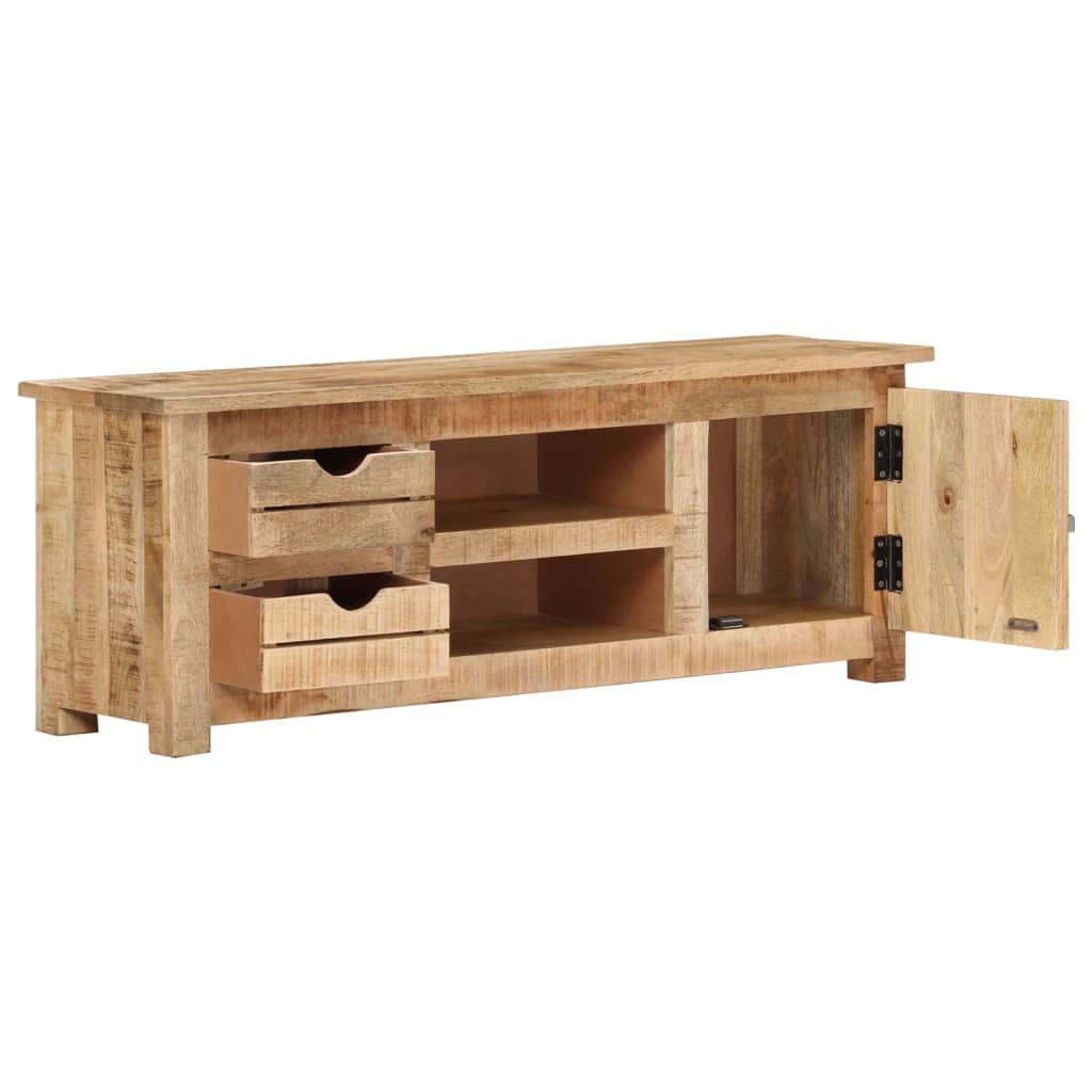vidaXL Tv-meubel 110x30x40 cm ruw mangohout afbeelding